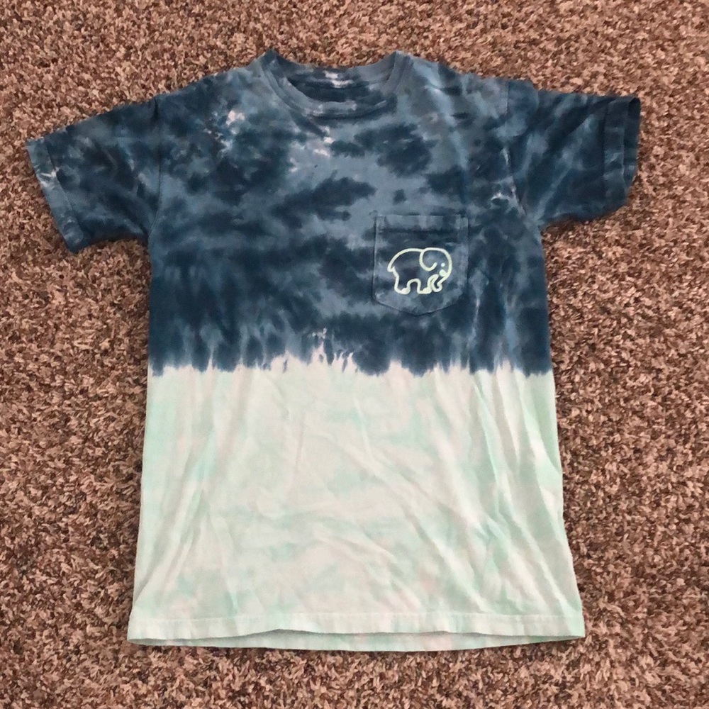 Ivory ella blue ombré tee